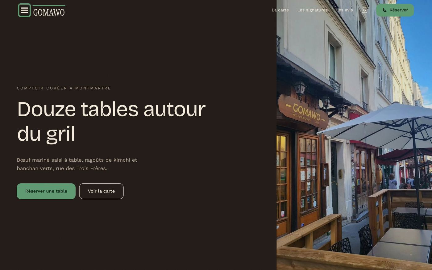 Site créé pour Gomawo