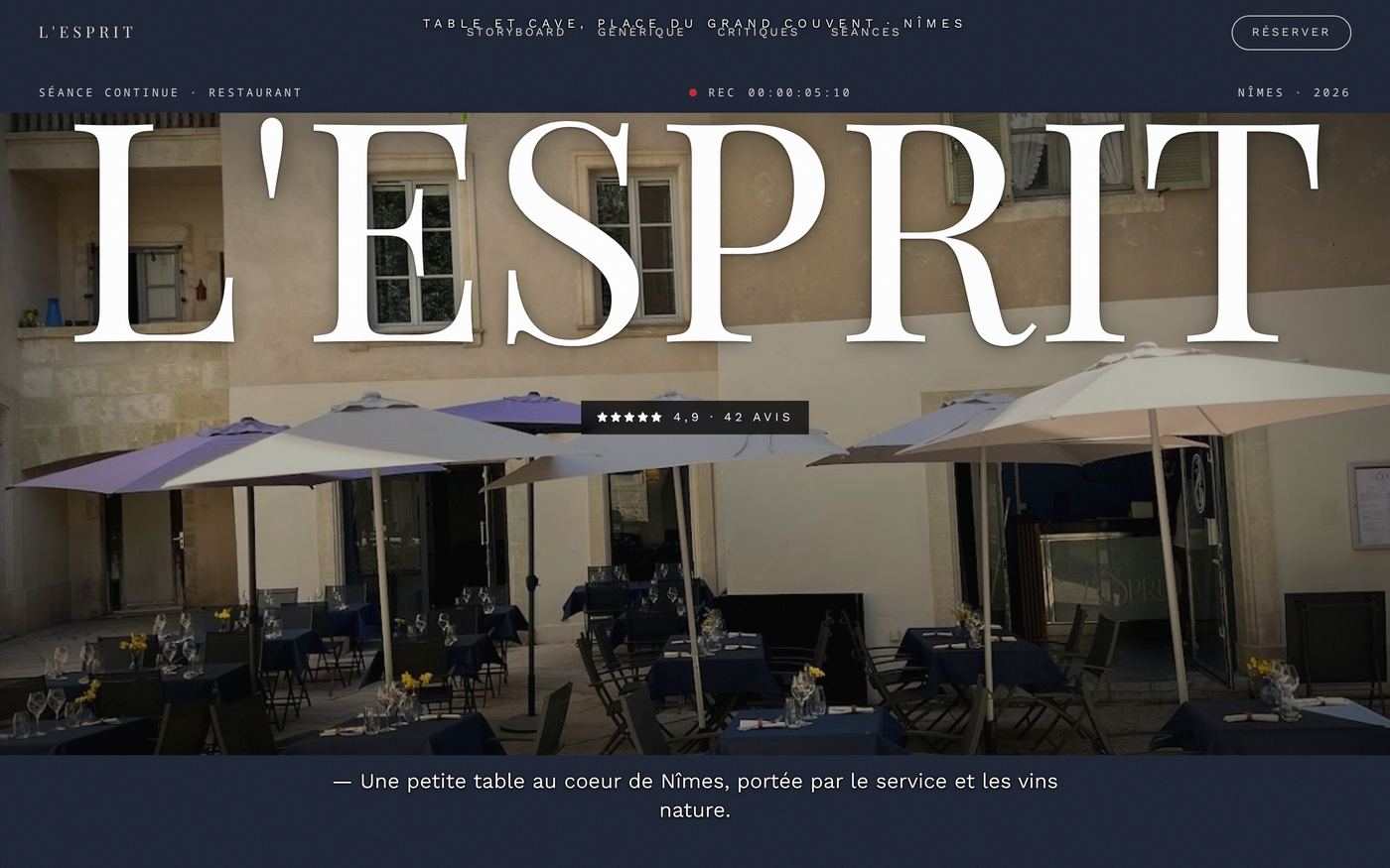 Site créé pour L'Esprit