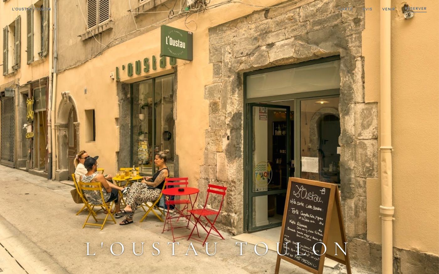Site créé pour L'Oustau Toulon